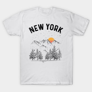 New York State Vintage Retro T-Shirt